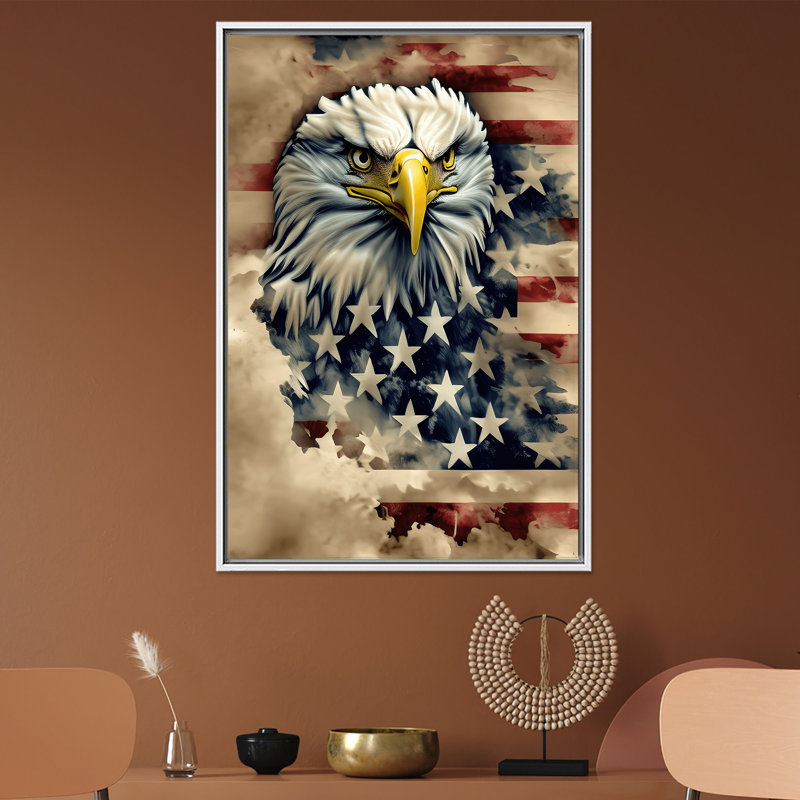 «Patriotic Flag», impression sur toile élégante et plate pour décor américain, 1P