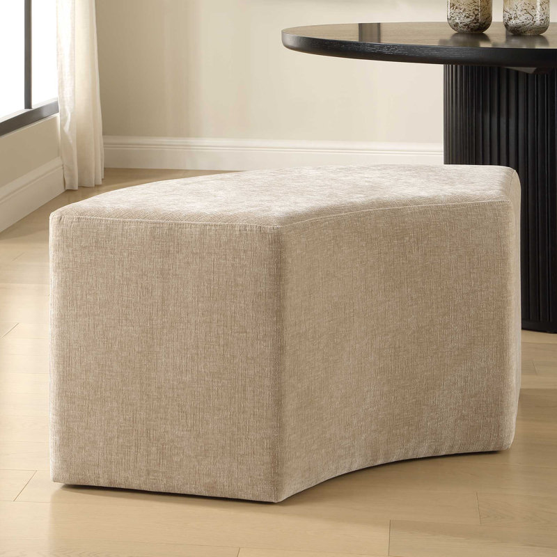 Uttermost Khai Rounded Plush Dining Bench