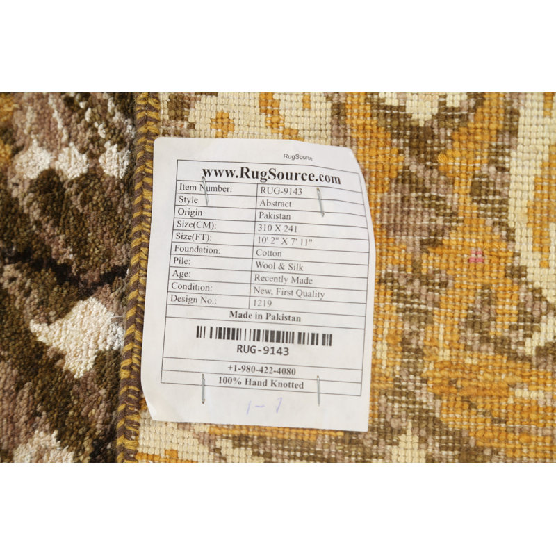 One-of-a-Kind Rectangle 7'11" X 10'2" New Age Area Rug in