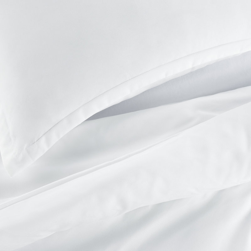 White Twin XL Fast Drying Polyester Bedspread Cover Set