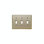 3 - Gang Toggle Light Switch Standard Wall Plate