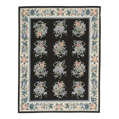 Hand-Knotted High-Quality Beige and Green Area Rug