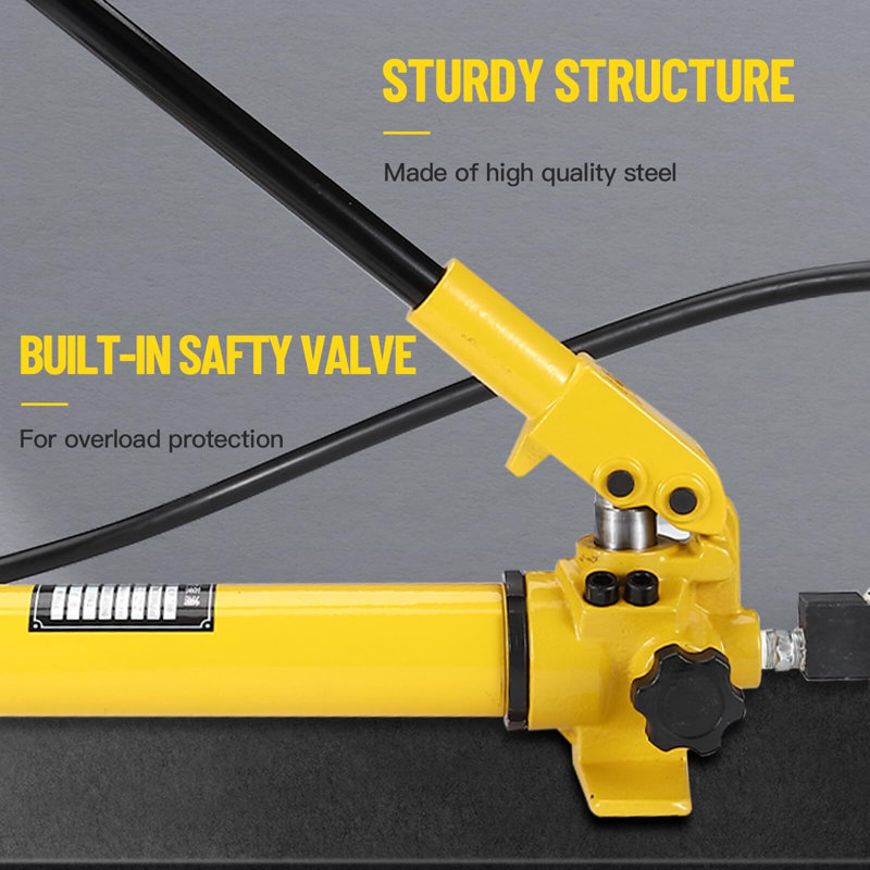Hydraulic Hand Pump With Pressure Gauge