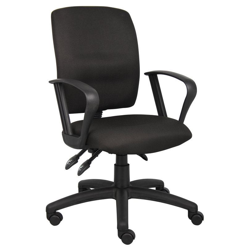 Boss Office Products Task Chair, Loop Arms