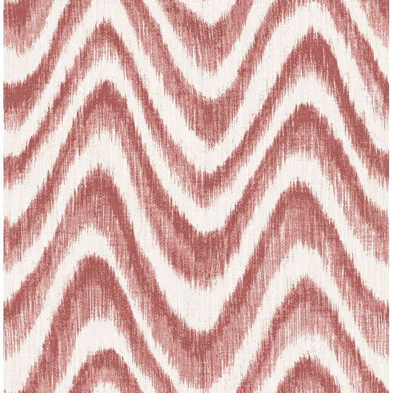 Rouleau de papier peint 33 po x l 20,5 po Marysville Bargello, Rouge