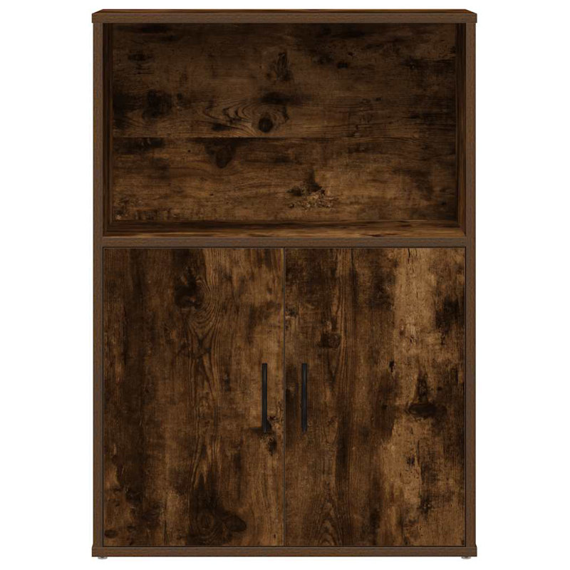 Shevetta 85cm H x 60cm W Bookcase, Smoked Oak