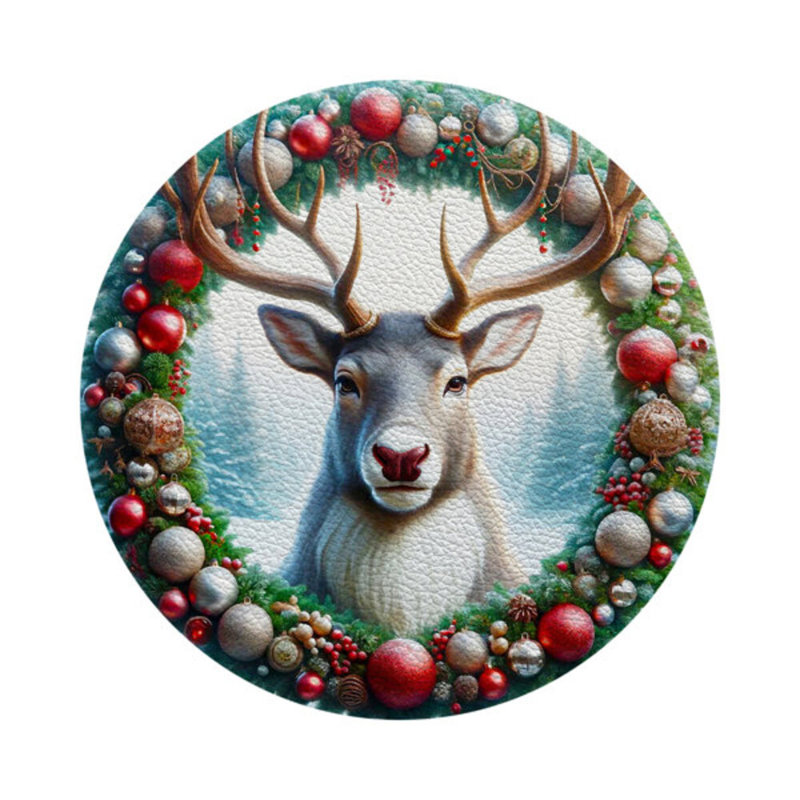 Vegan Leather Round Placemats