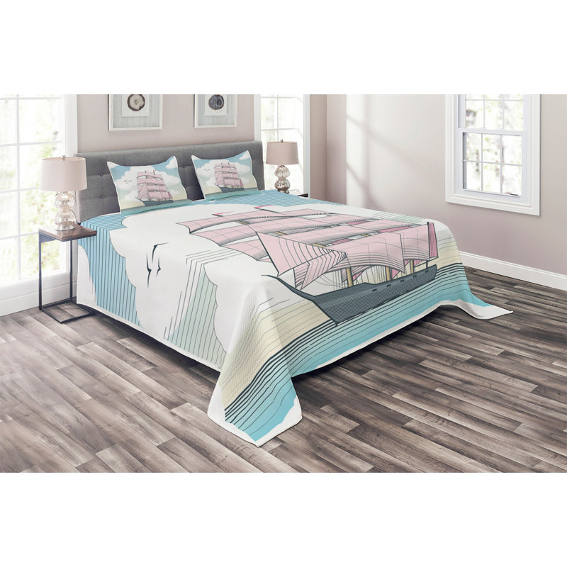Coastal Polyester Coverlet