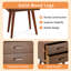 Table de chevet 2 tiroirs Basharat-1735309613