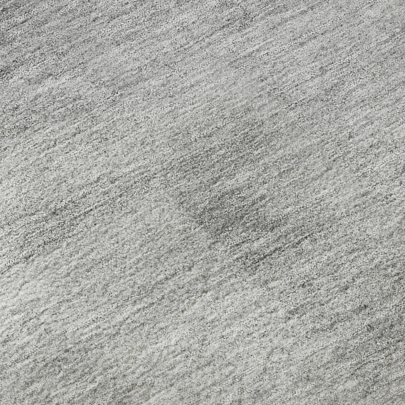 Premium Machine Washable Prisco Gray Rug, Round 8'