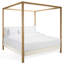 Graciella Boucle King Canaopy Bed