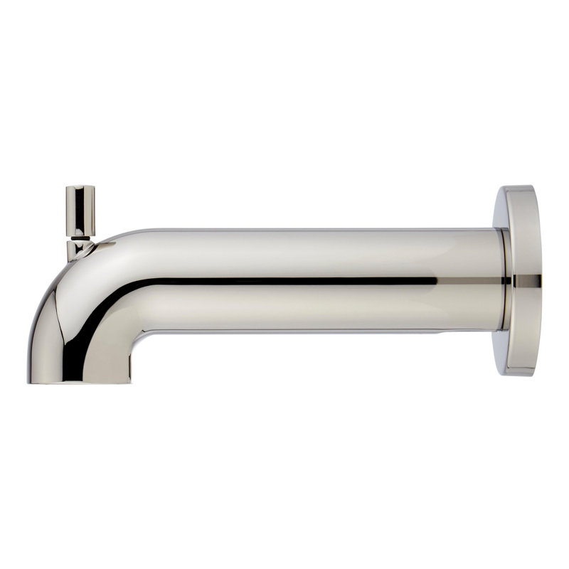Lexia 6-7/8" Integrated Diverter Tub Spout, Polished Nickel