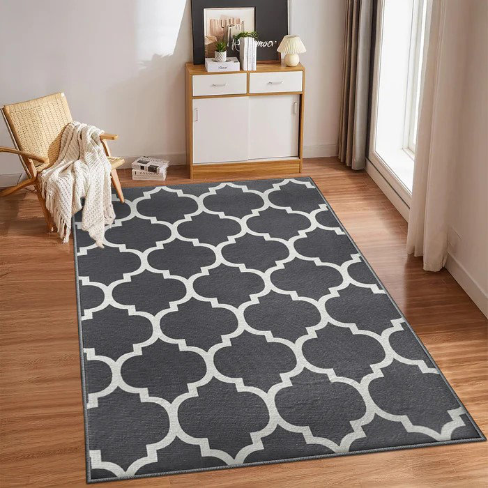 Coll Abstract Machine Printed Area Rug, Rectangle 40 x 60 cm