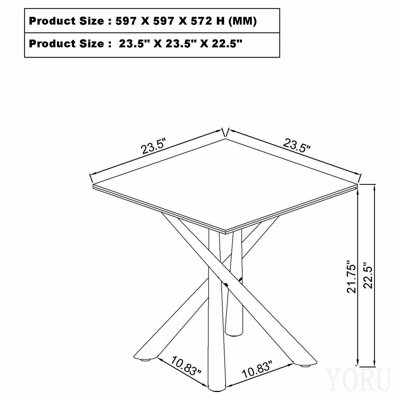 Ensemble de tables basses 2 pièces White