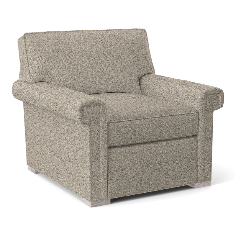 Davidson Armchair, No, Kimoni Natural, Dove Gray
