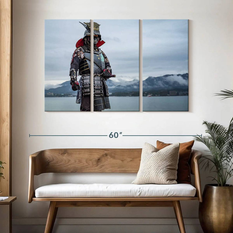 Leisha Japanese Samurai, 32" H x 50" W