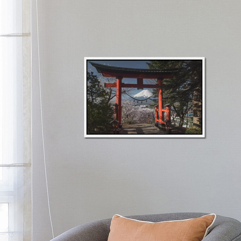 Spring In Japan XXVIII by Daniel Kordan - Print on Canvas, White Framed, 66.04 cm H x 45.72 cm W