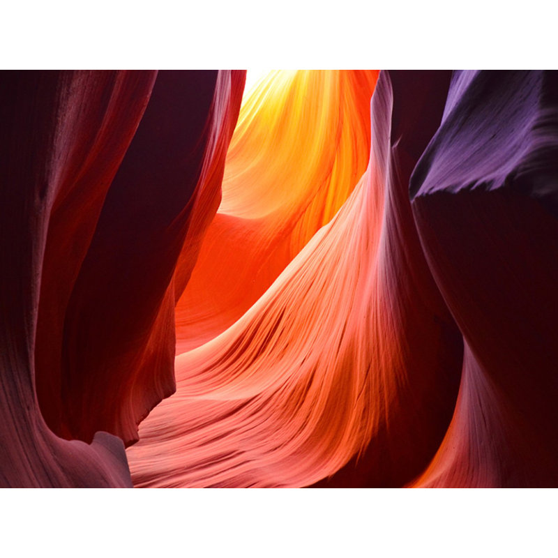 Radiant Cave Photography Canvas Art with Pine Frame, 16 x 20 in