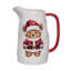 Pichet de Noël en céramique Beary blanc 47 oz