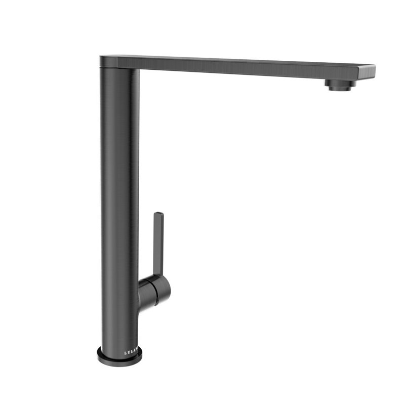 Lulani Cebu Swivel Single Handle Kitchen Faucet, Gun Metal