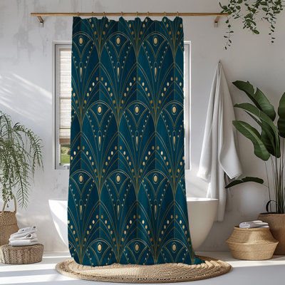 Rideau de douche Deep Teal Deco