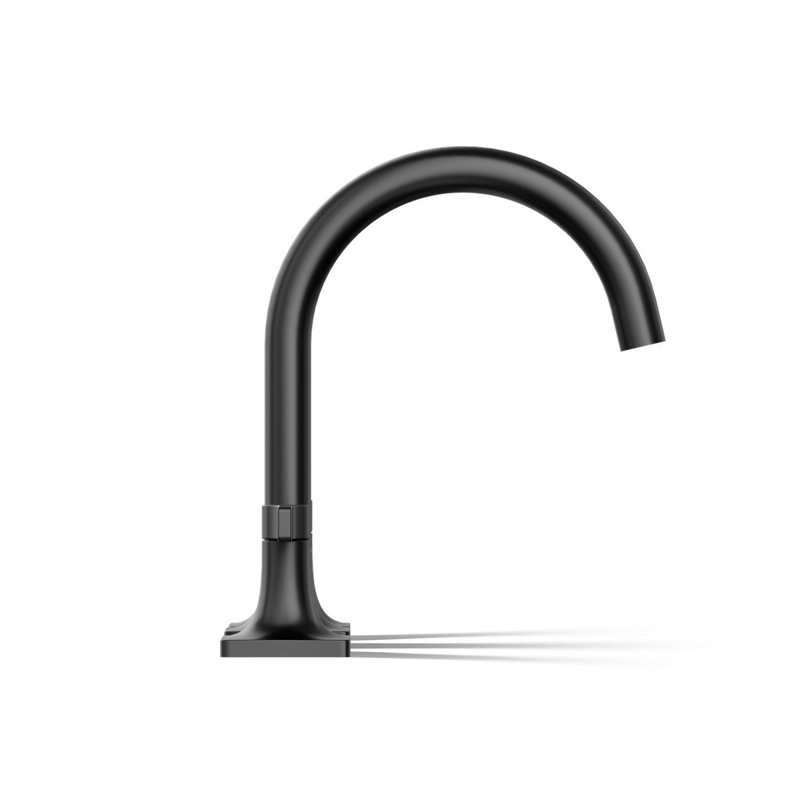 Deck Mounted Bath Faucet, Matte Black