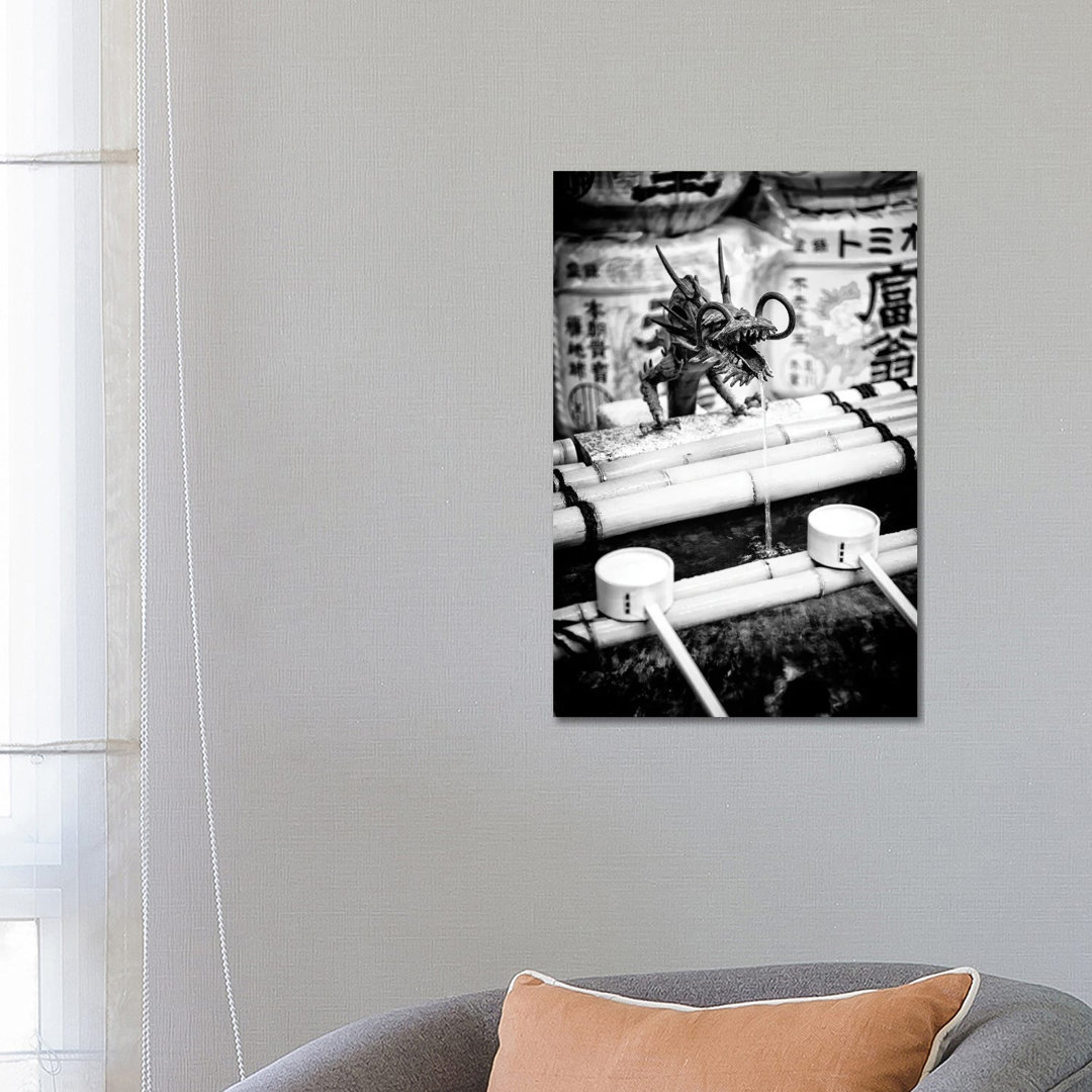 Japanese Temple Fountain by Philippe Hugonnard - Wrapped Canvas Gallery-Wrapped Canvas Giclée