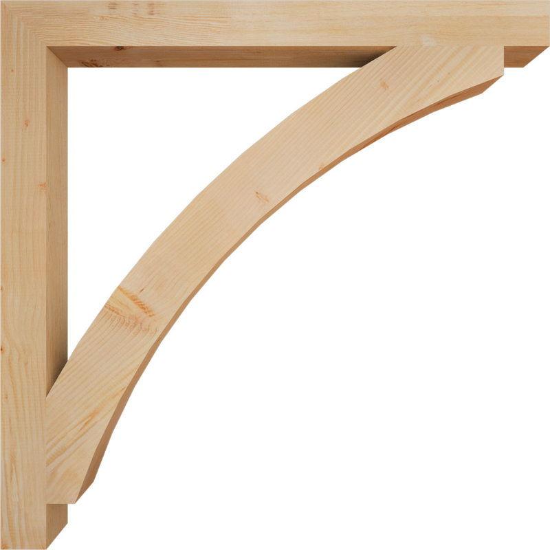 Thorton Block Bracket, Douglas Fir (Smooth), 48" H x 4" W x 48" D