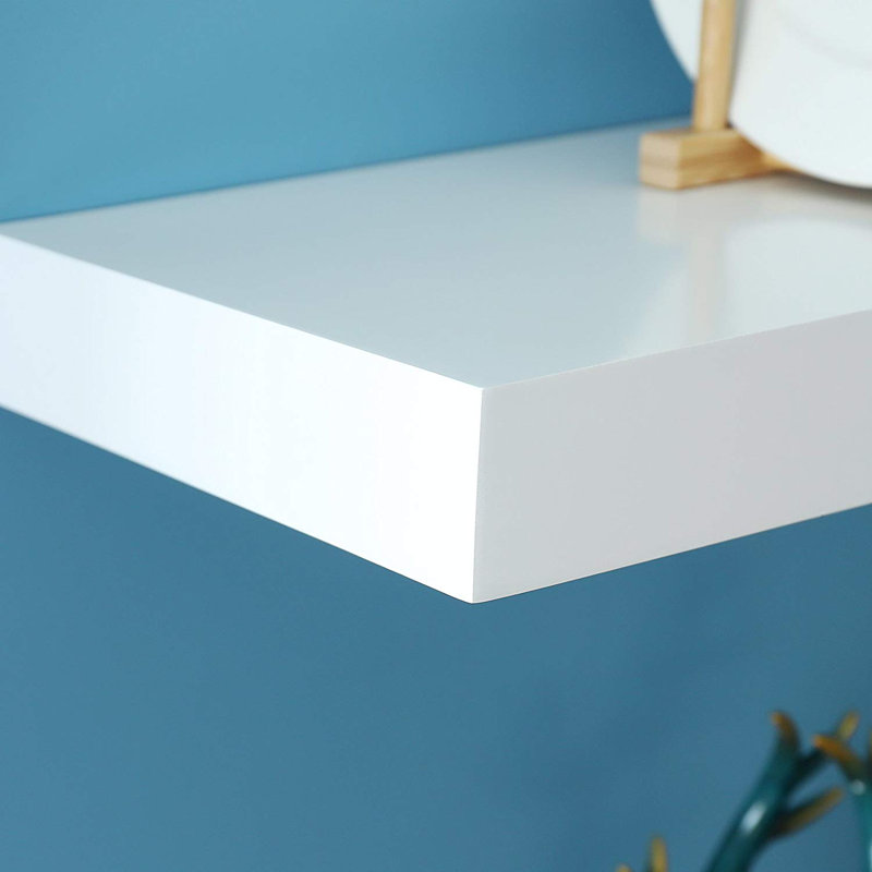 Himmelmann Floating Shelf, White, 2" H x 23.5" W x 9.25" D