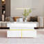 Pedestal Coffee Table with Storage