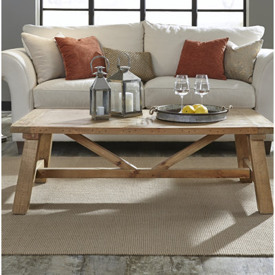 Solid Wood Four Leg Coffee Table