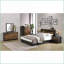 Commodes | 6 tiroirs noyer contemporain & amp; Commode noire | Placage de panneaux de particules