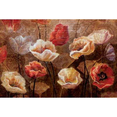French Poppies - Wrapped Canvas Print