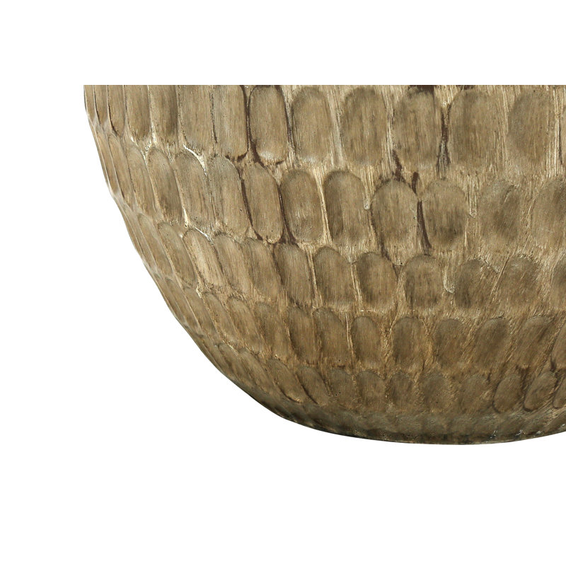 Lighting, H 25 po, lampe de table, abat-jour noir, résine brune, contemporain