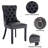 Kingson Modern Glam Tufted Two-Tone Dining Chair with Nailhead Trim & Back Pull Ring-9081305-64230967