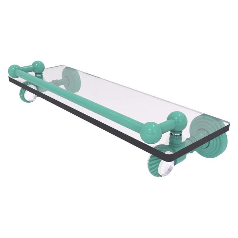 Tablette flottante Pacific Grove, H 3,5 po x l 16 po x P 5,5 po, Vert écume de mer