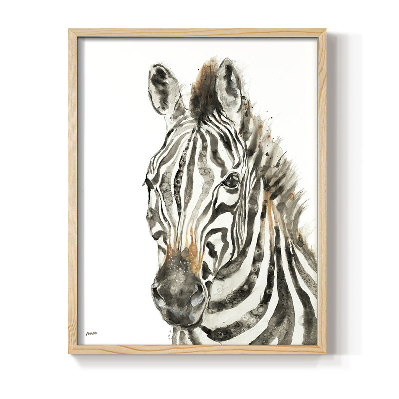 Savannah Ii, reproduction encadrée - bois massif, Naturel, H 11 po x l 9 po
