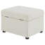 Repose-pieds avec rangement relevable hydraulique Merced Beige