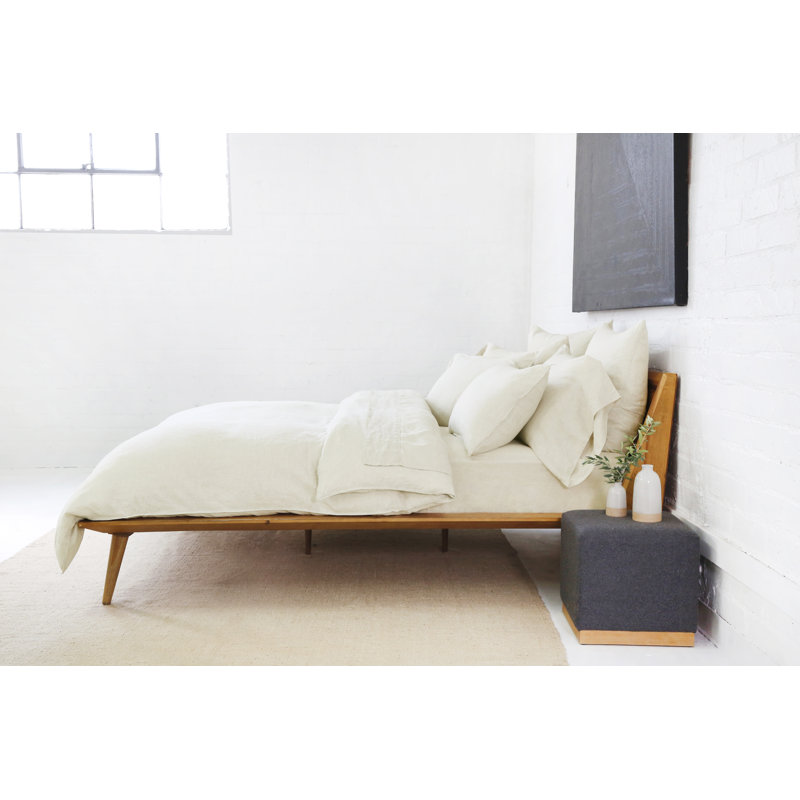 Parker Duvet Cover, Twin Duvet Cover + 1 Standard Sham, Sand, Rayon from Bamboo