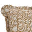 Housse de coussin à motif floral en coton imprimé à la main 20 x 20 pouces Fab divine, jeté, brun-106744390