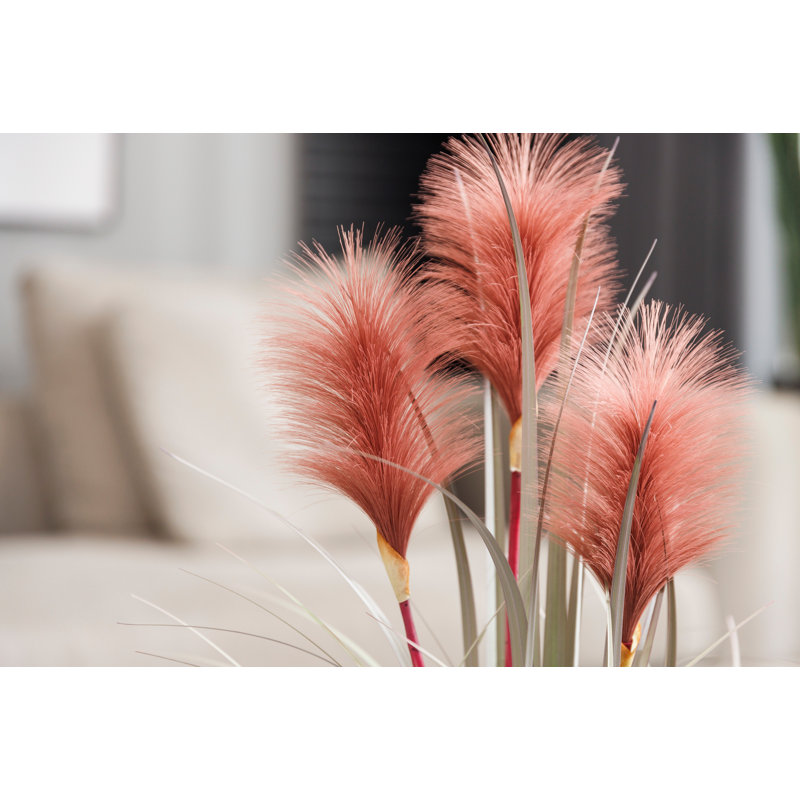 Keyone 21'' Faux Reed Grass in Pot