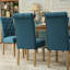 Ensemble de 2 chaises parsons capitonnées en bois massif Habit, bleu-2008376601
