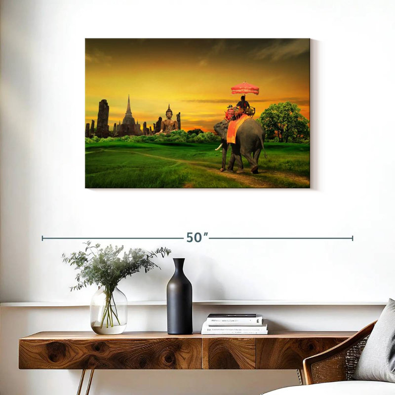 Brampt Thailand Elephant Ride, 24" H x 36" W