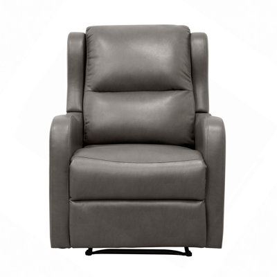 Faux Leather Upholstery Reclining Chair 1Pc Living Room Furniture Comfort Seating