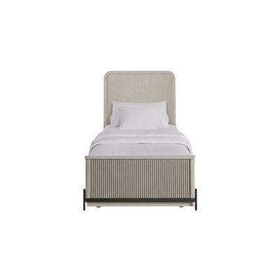 Manessa Wooden Bed with Pull-out Trundle & Reeded Headboard