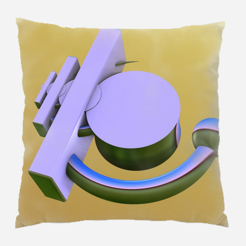 Art Microsuede Reversible Throw Pillow