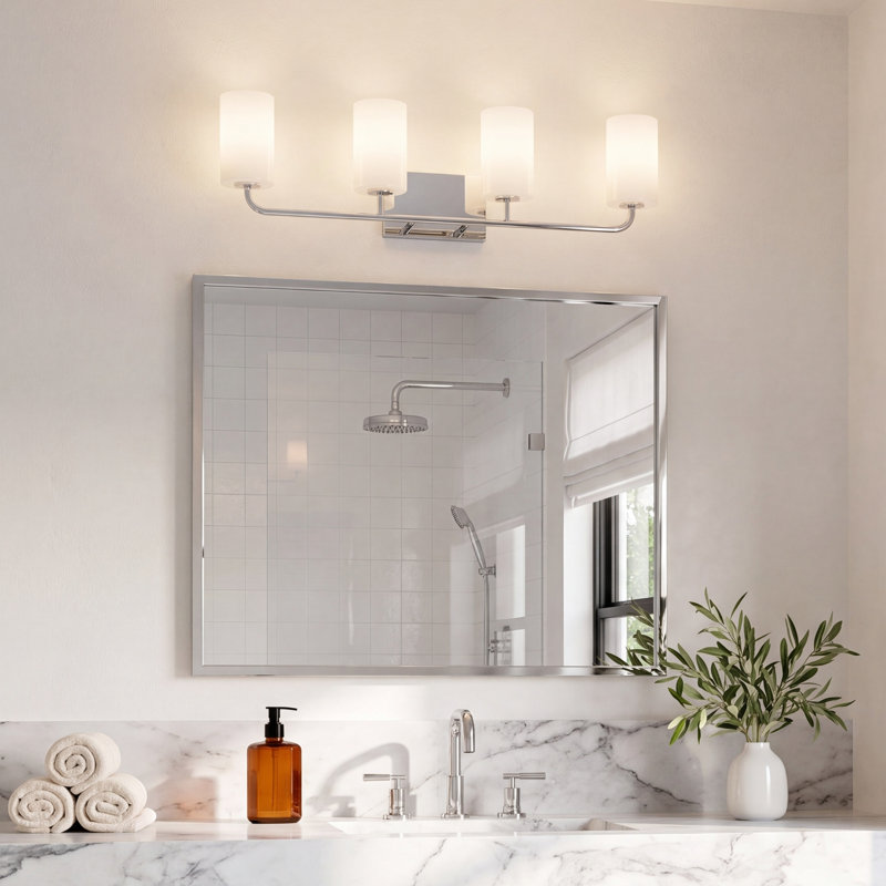 Dalisha Vincente 4 - Light Vanity Light, Chrome, No