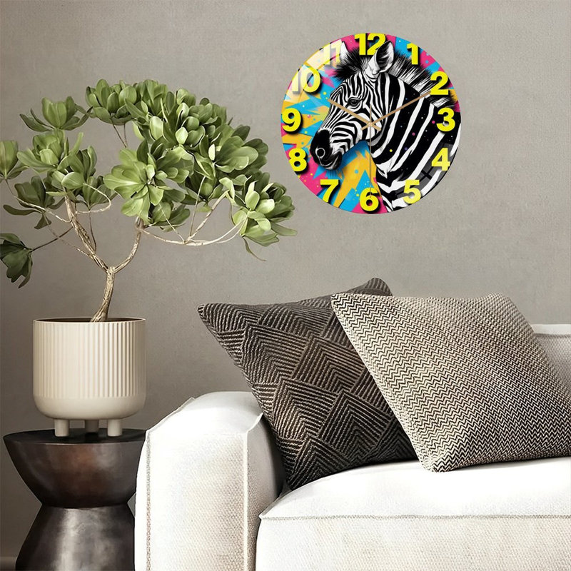 Horloge murale Zebra