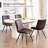 Upholstered Faux Leather Dining Chair-1975617979