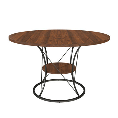 43 inch Round Extendable Dining Table Kitchen Table